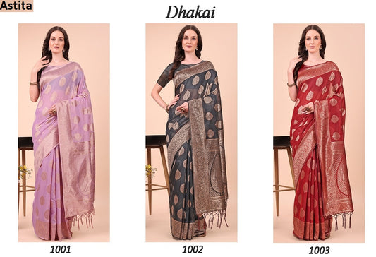 Dhakai 1001-1003 Astita Cotton Sarees Supplier