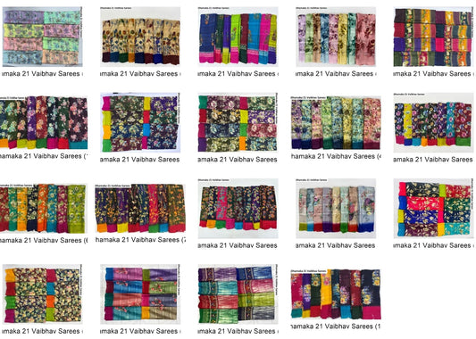 Dhamaka 21 Vaibhav Sarees Wholesaler India
