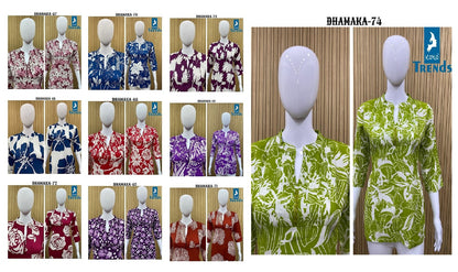 Dhamaka 65-74 Kaya Rayon Short Kurtis Supplier India