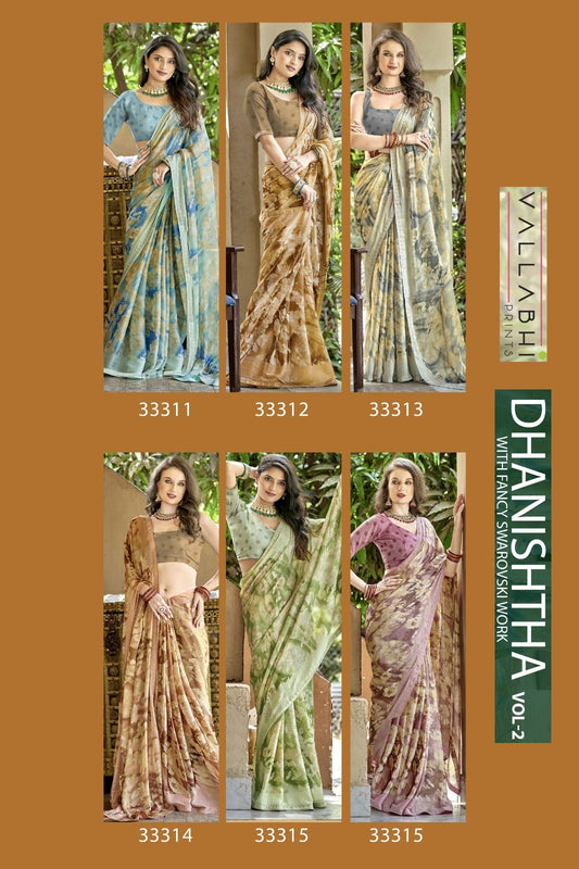 Dhanishtha Vol 2 Vallabhi Prints Brasso Sarees Manufacturer