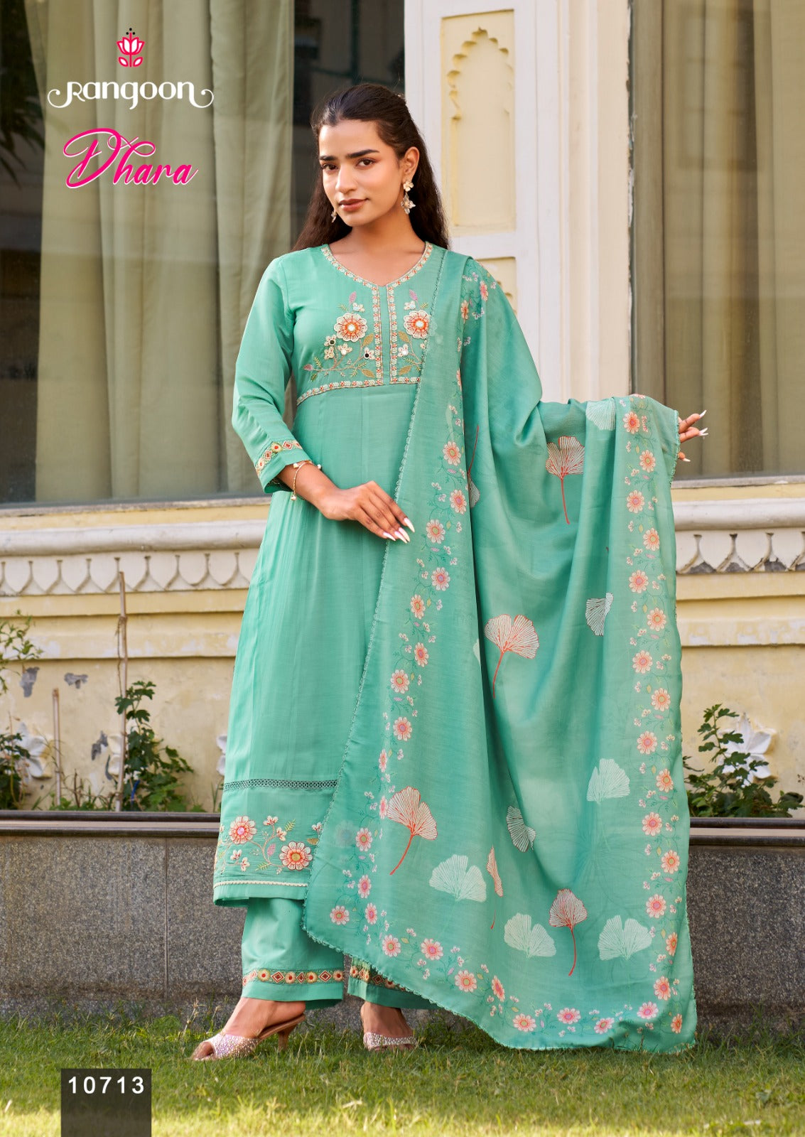 Dhara Rangoon Cotton Readymade Anarkali Suits Manufacturer Gujarat