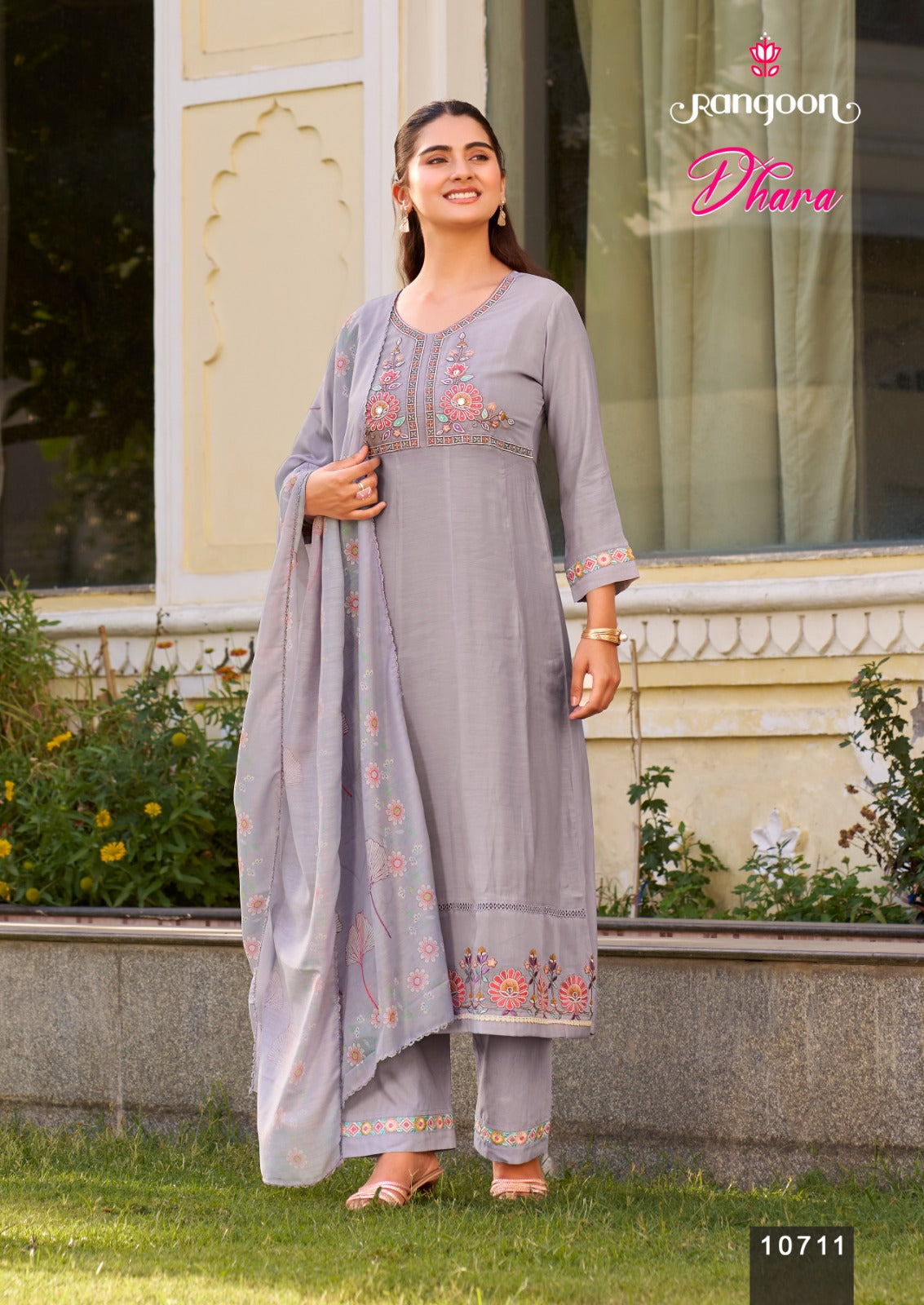 Dhara Rangoon Cotton Readymade Anarkali Suits Manufacturer Gujarat