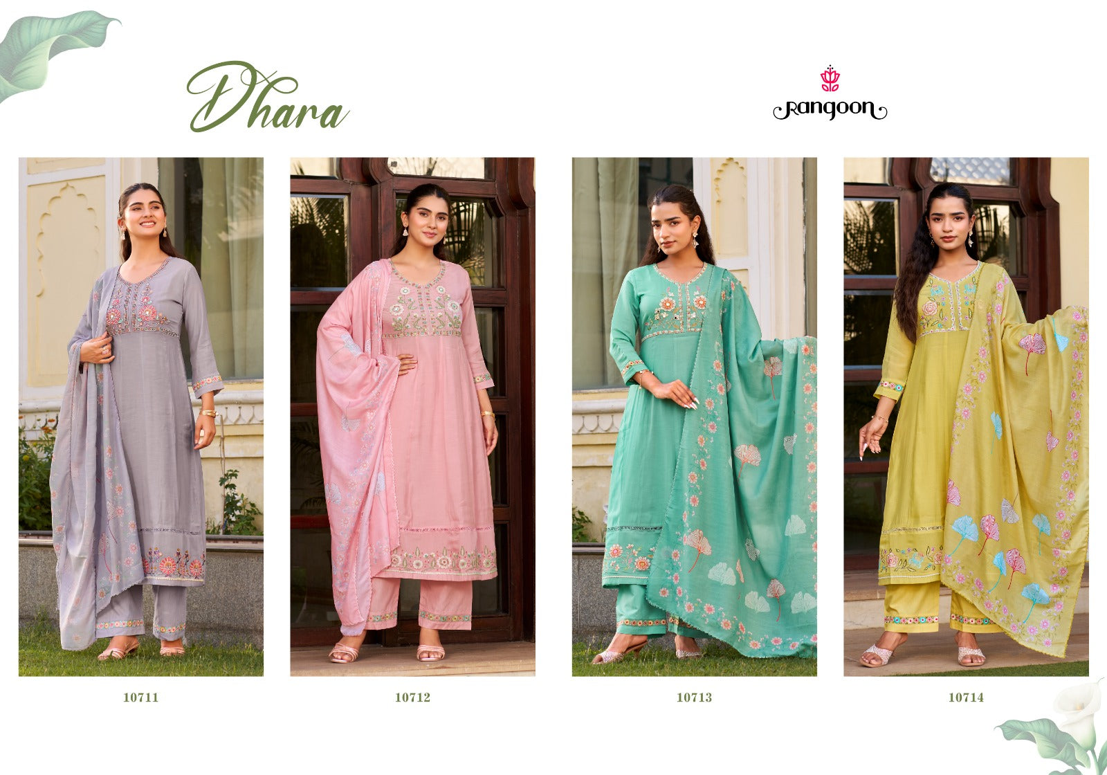 Dhara Rangoon Cotton Readymade Anarkali Suits Manufacturer Gujarat