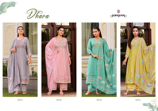 Dhara Rangoon Cotton Readymade Anarkali Suits Manufacturer Gujarat
