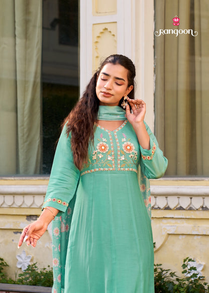 Dhara Rangoon Cotton Readymade Anarkali Suits Manufacturer Gujarat