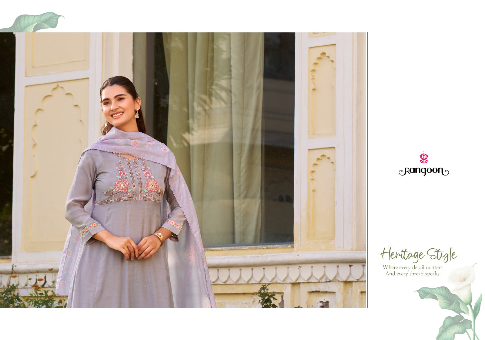 Dhara Rangoon Cotton Readymade Anarkali Suits Manufacturer Gujarat