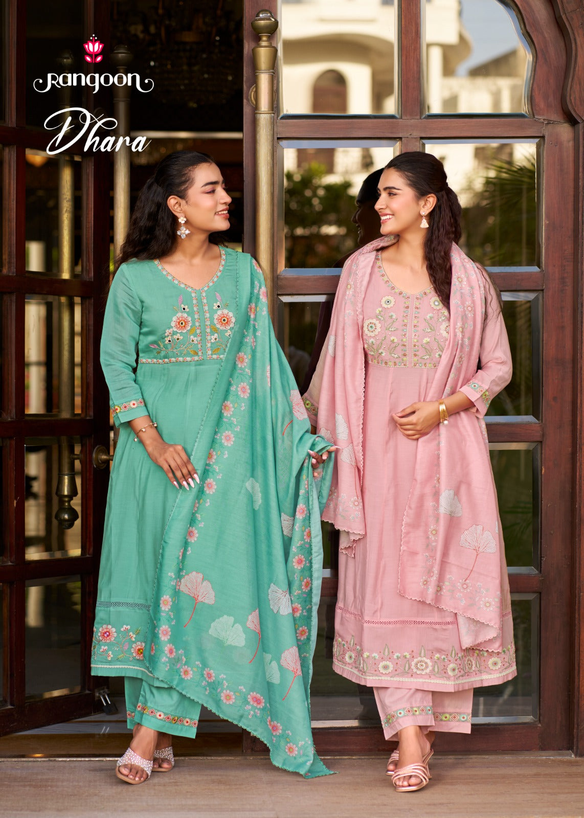 Dhara Rangoon Cotton Readymade Anarkali Suits Manufacturer Gujarat