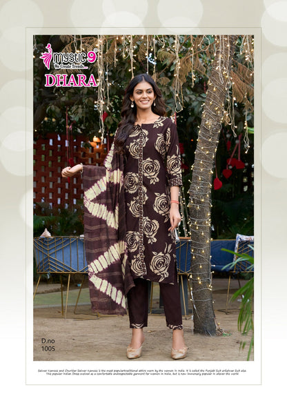 Dhara Vol 1 Mystic 9 Vetican Readymade Pant Style Suits Exporter