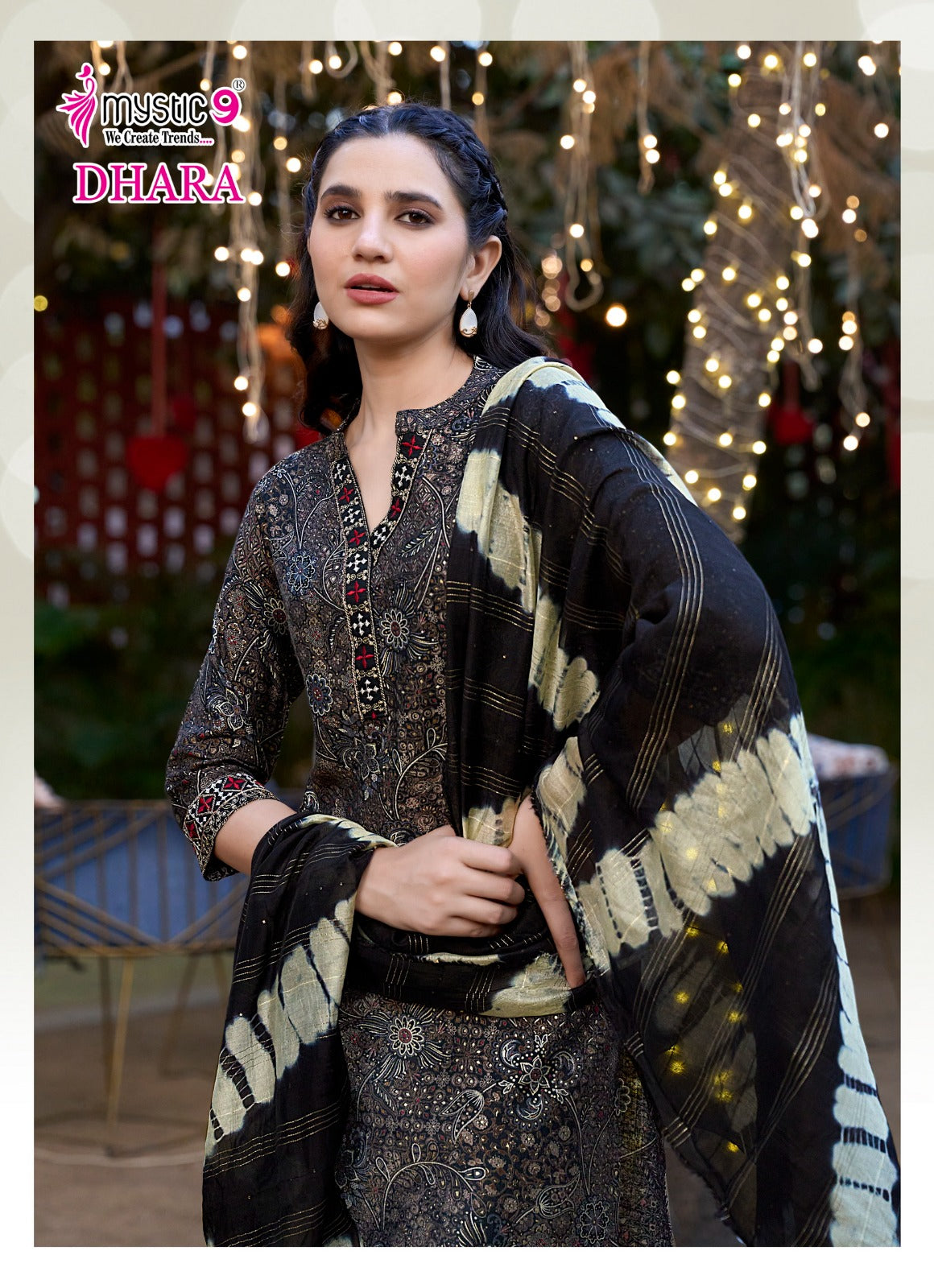 Dhara Vol 1 Mystic 9 Vetican Readymade Pant Style Suits Exporter