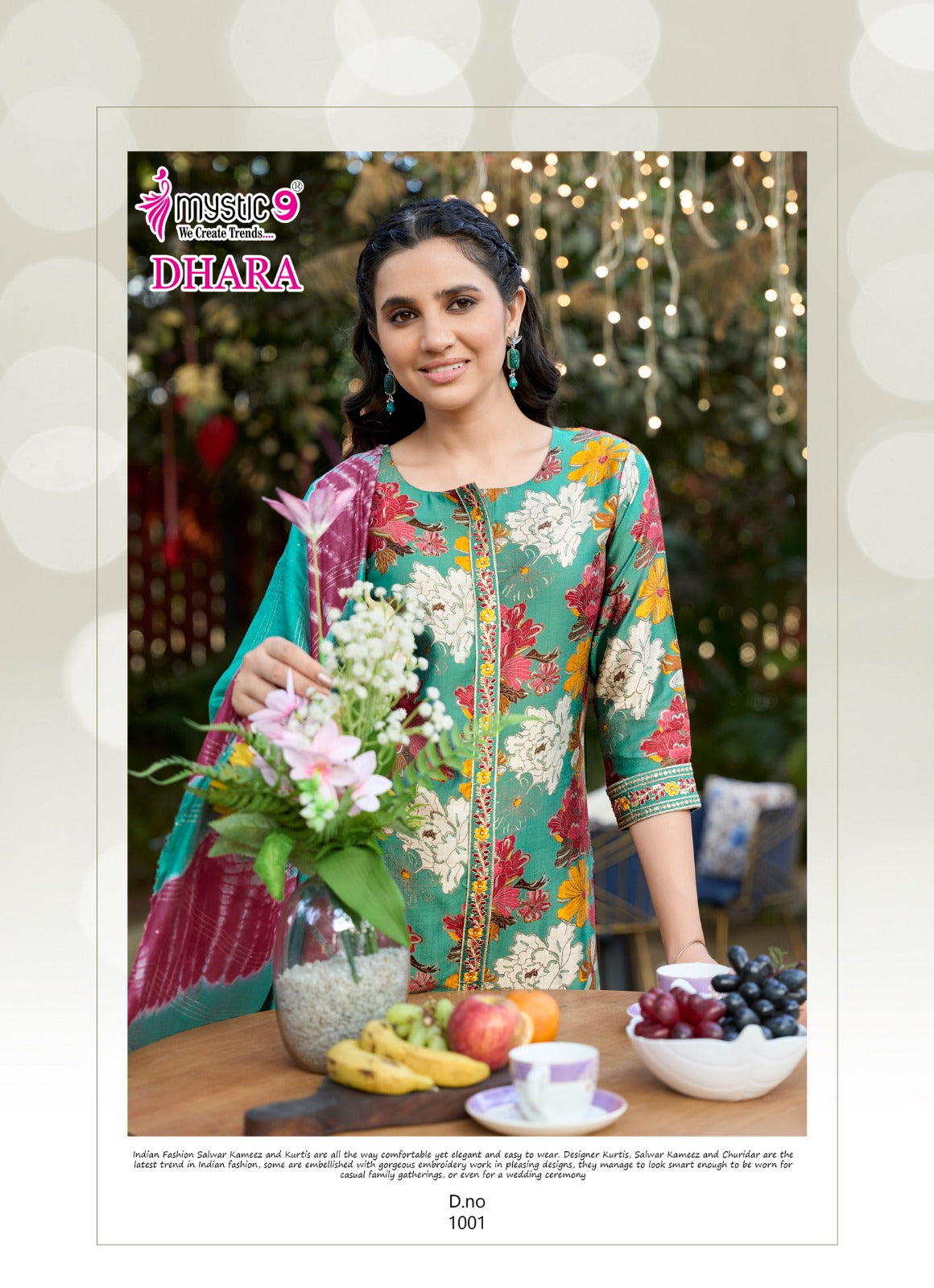 Dhara Vol 1 Mystic 9 Vetican Readymade Pant Style Suits Exporter