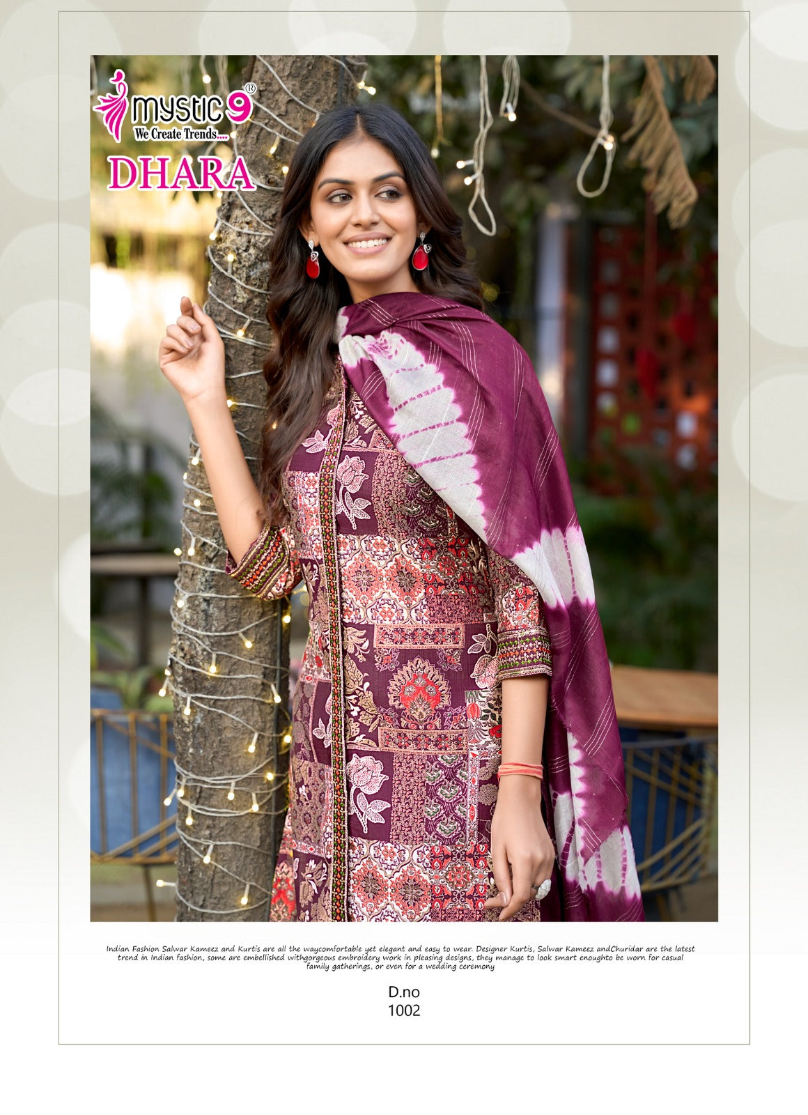 Dhara Vol 1 Mystic 9 Vetican Readymade Pant Style Suits Exporter