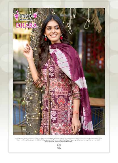 Dhara Vol 1 Mystic 9 Vetican Readymade Pant Style Suits Exporter