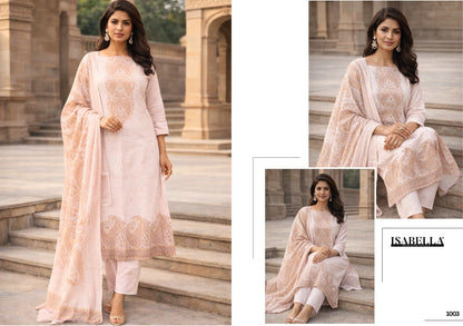 Dhara Yesfab Isabella Cambric Pant Style Suits Manufacturer India