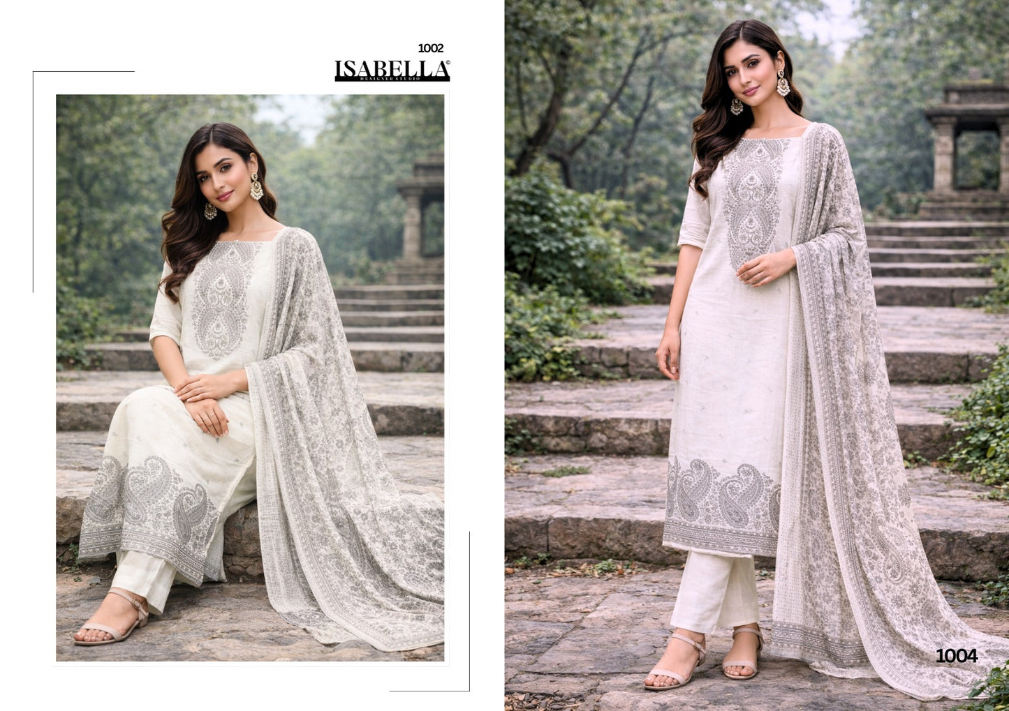 Dhara Yesfab Isabella Cambric Pant Style Suits Manufacturer India