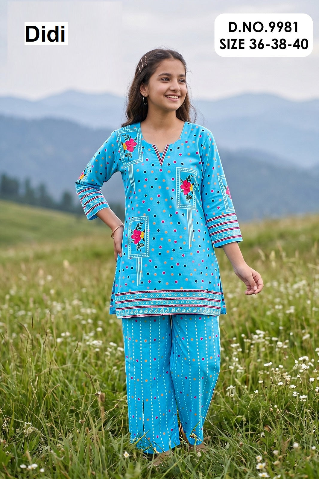 Dharini 1 Dn 9981 Didi Rayon Slub Girls Co Ord Set Supplier Ahmedabad