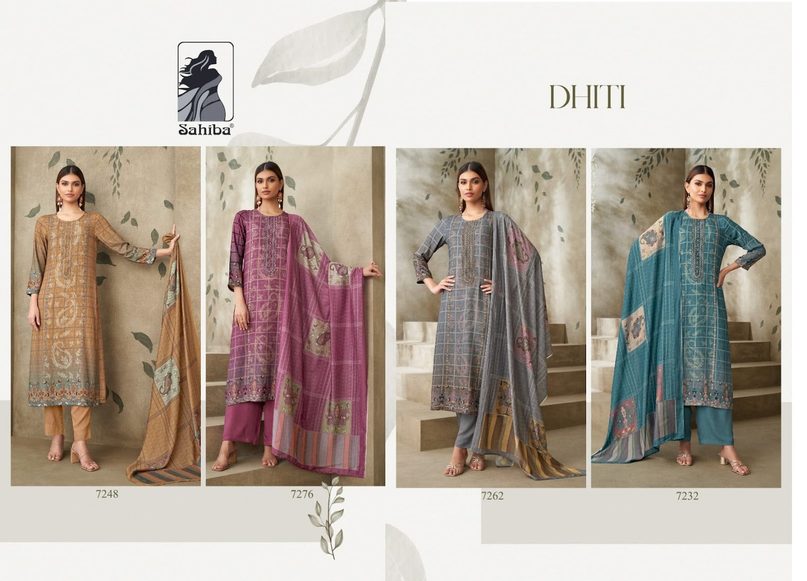 Dhiti Sahiba Staple Twill Pashmina Suits Manufacturer Ahmedabad