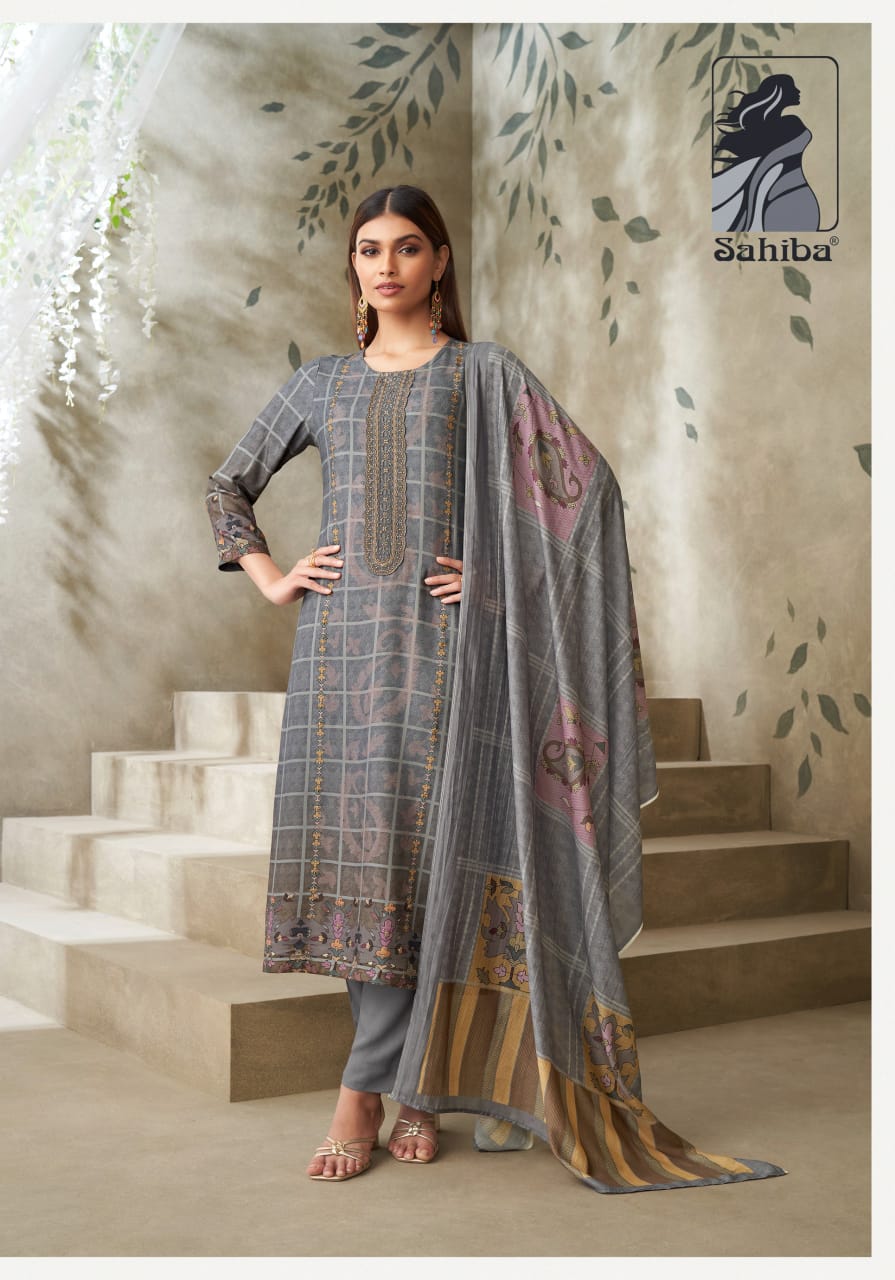 Dhiti Sahiba Staple Twill Pashmina Suits Manufacturer Ahmedabad