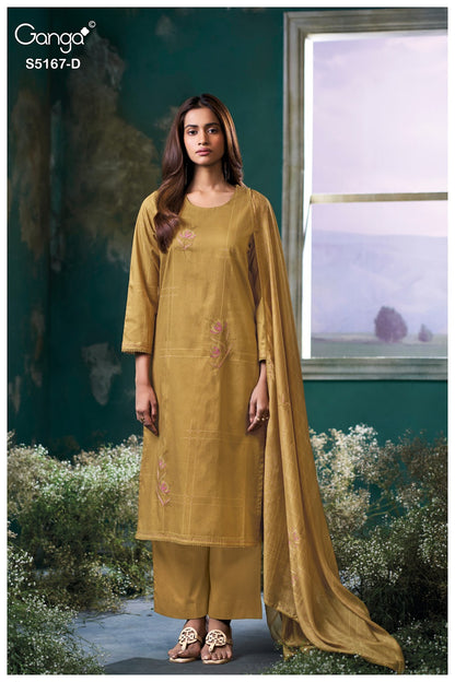 Dhiya S5167 Ganga Corduroy Pant Style Suits Exporter India