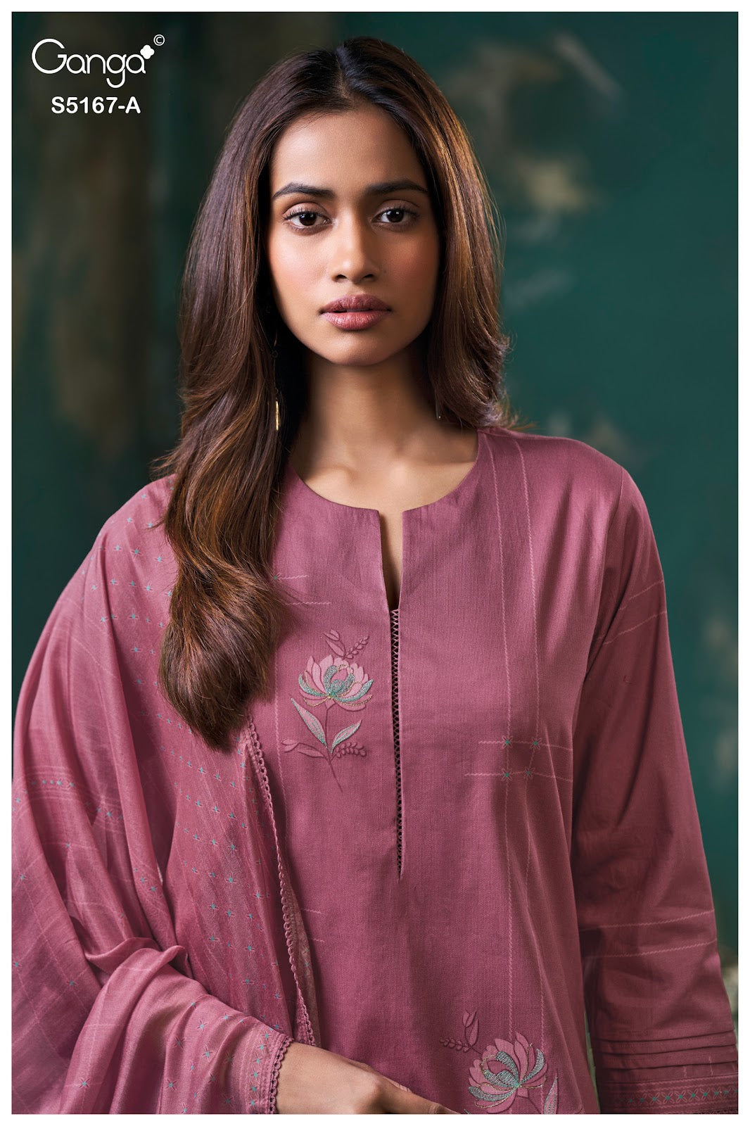 Dhiya S5167 Ganga Corduroy Pant Style Suits Exporter India