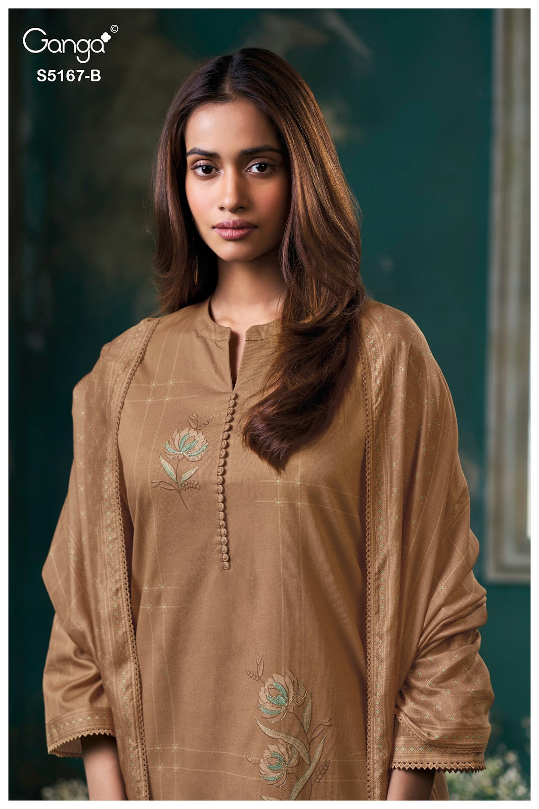 Dhiya S5167 Ganga Corduroy Pant Style Suits Exporter India