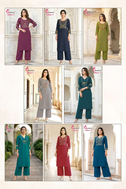 Dhoom 4 Kaavee Cotton Kurti Plazzo Set Exporter Ahmedabad