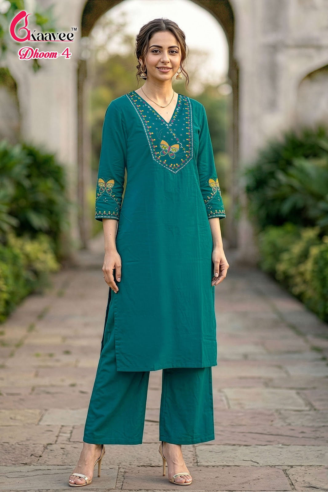 Dhoom 4 Kaavee Cotton Kurti Plazzo Set Exporter Ahmedabad