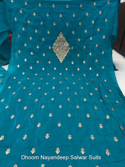 Dhoom Nayandeep Organza Salwar Suits Wholesale Price