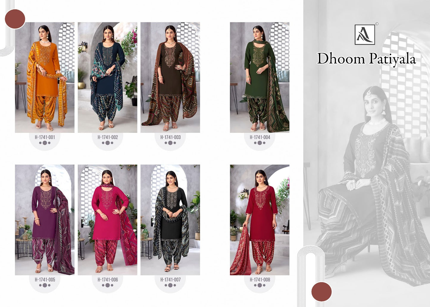 Dhoom Patiyala Alok Reyon Karachi Salwar Suits Wholesaler