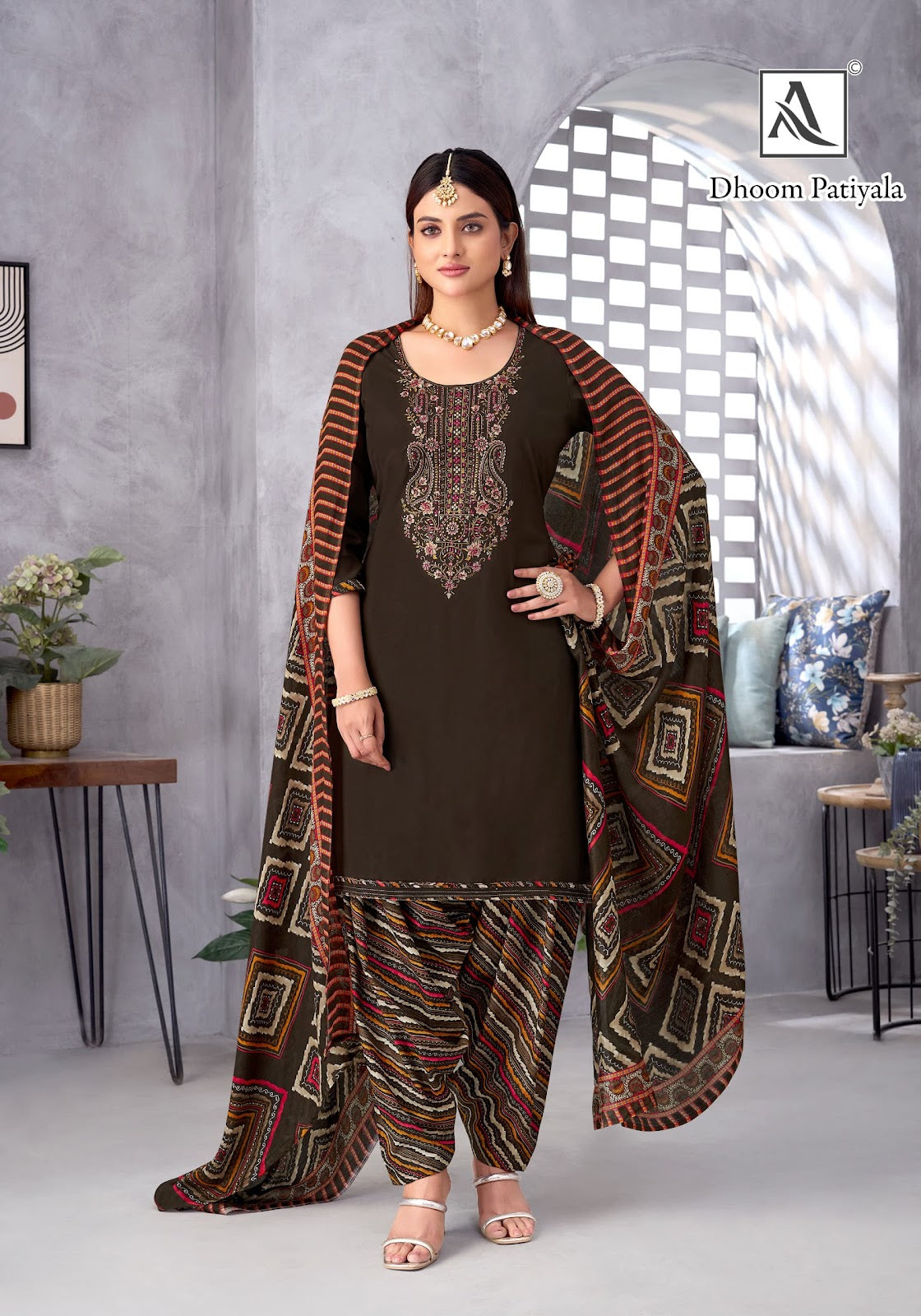 Dhoom Patiyala Alok Reyon Karachi Salwar Suits Wholesaler