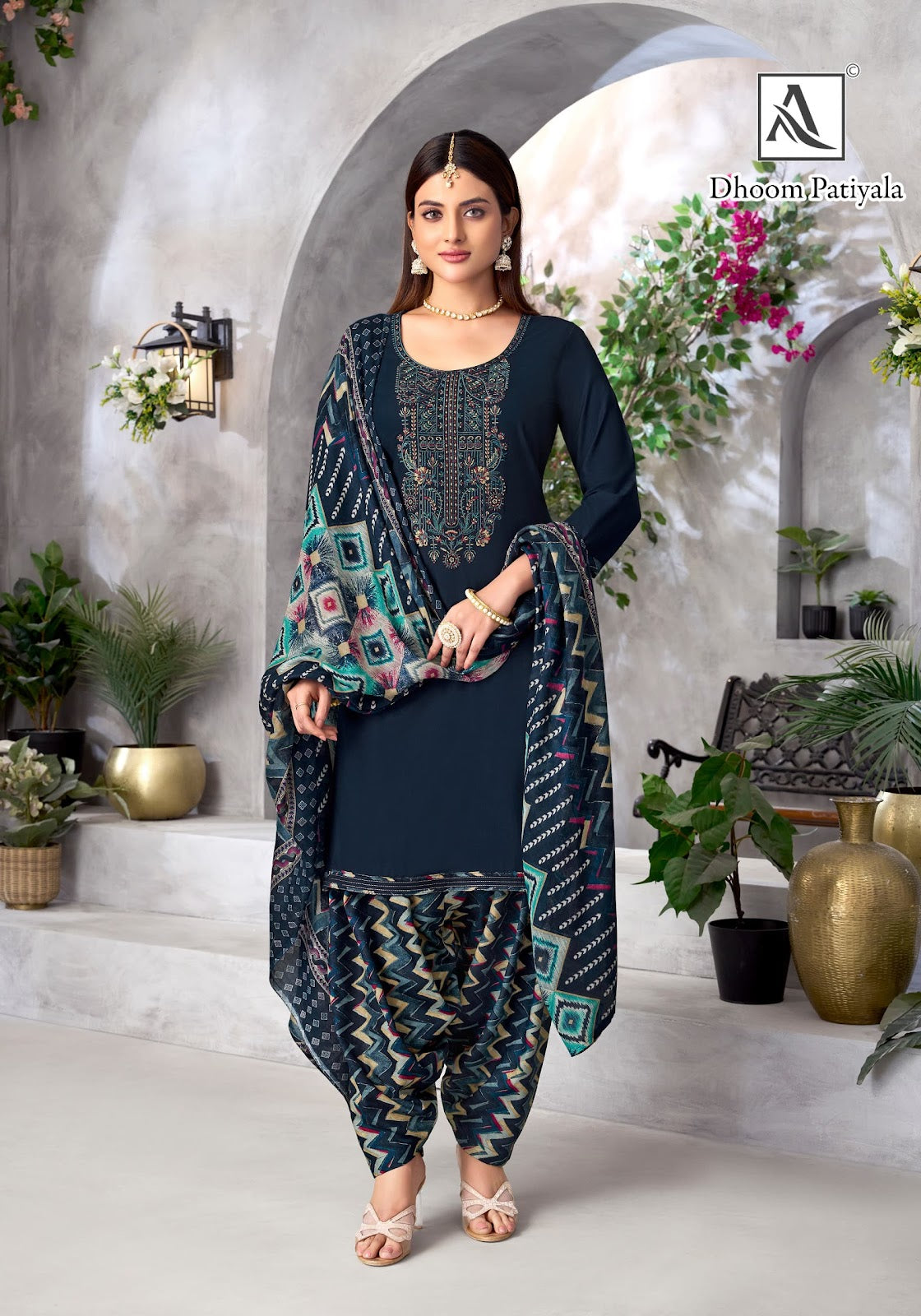 Dhoom Patiyala Alok Reyon Karachi Salwar Suits Wholesaler