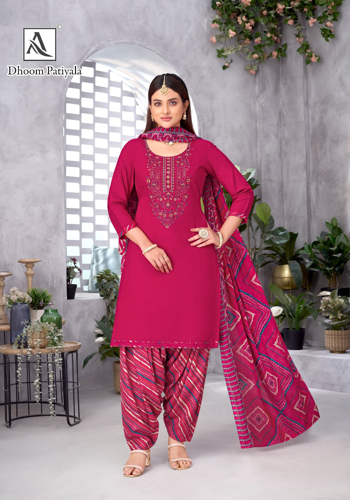 Dhoom Patiyala Alok Reyon Karachi Salwar Suits Wholesaler
