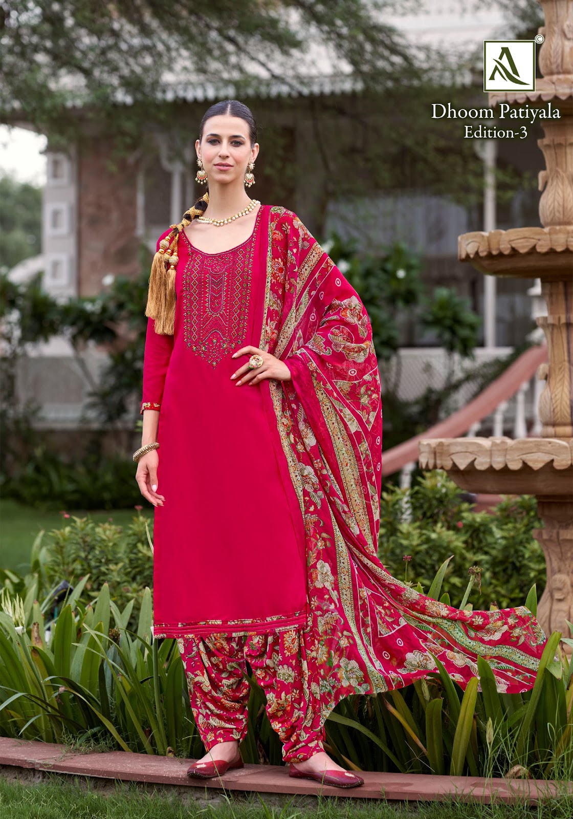 Dhoom Patiyala Edition 3 Alok Viscose Reyon Karachi Salwar Suits Exporter India