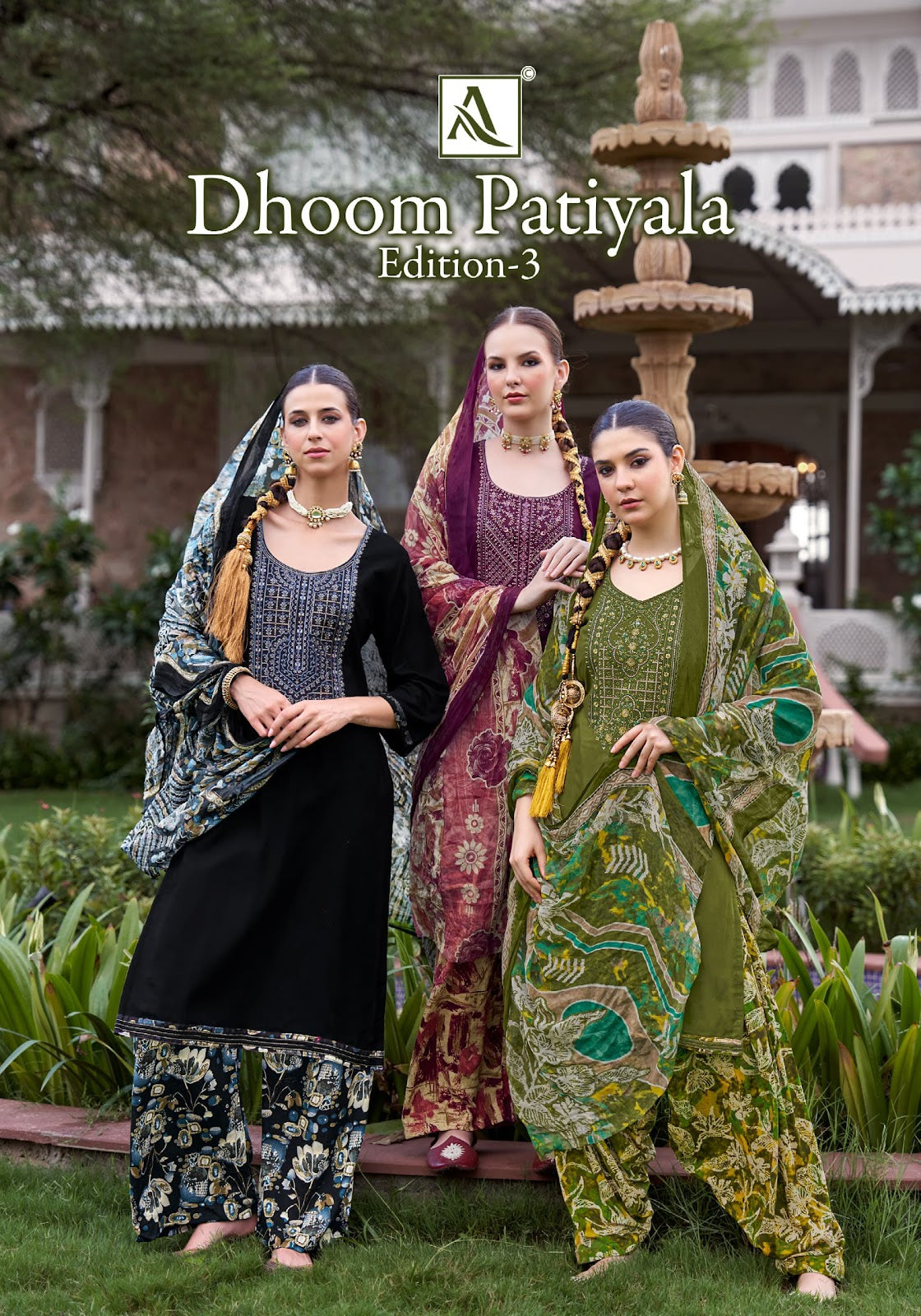 Dhoom Patiyala Edition 3 Alok Viscose Reyon Karachi Salwar Suits Exporter India