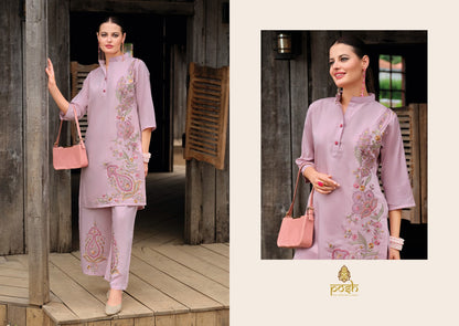 Dhoom Posh Roman Silk Co Ord Set Wholesale Price