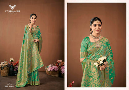 Dhoop Chav Vol 2 Zarkaashi Silk Sarees Wholesaler Gujarat
