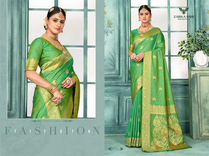 Dhoop Chav Zarkaashi Silk Sarees Exporter Ahmedabad