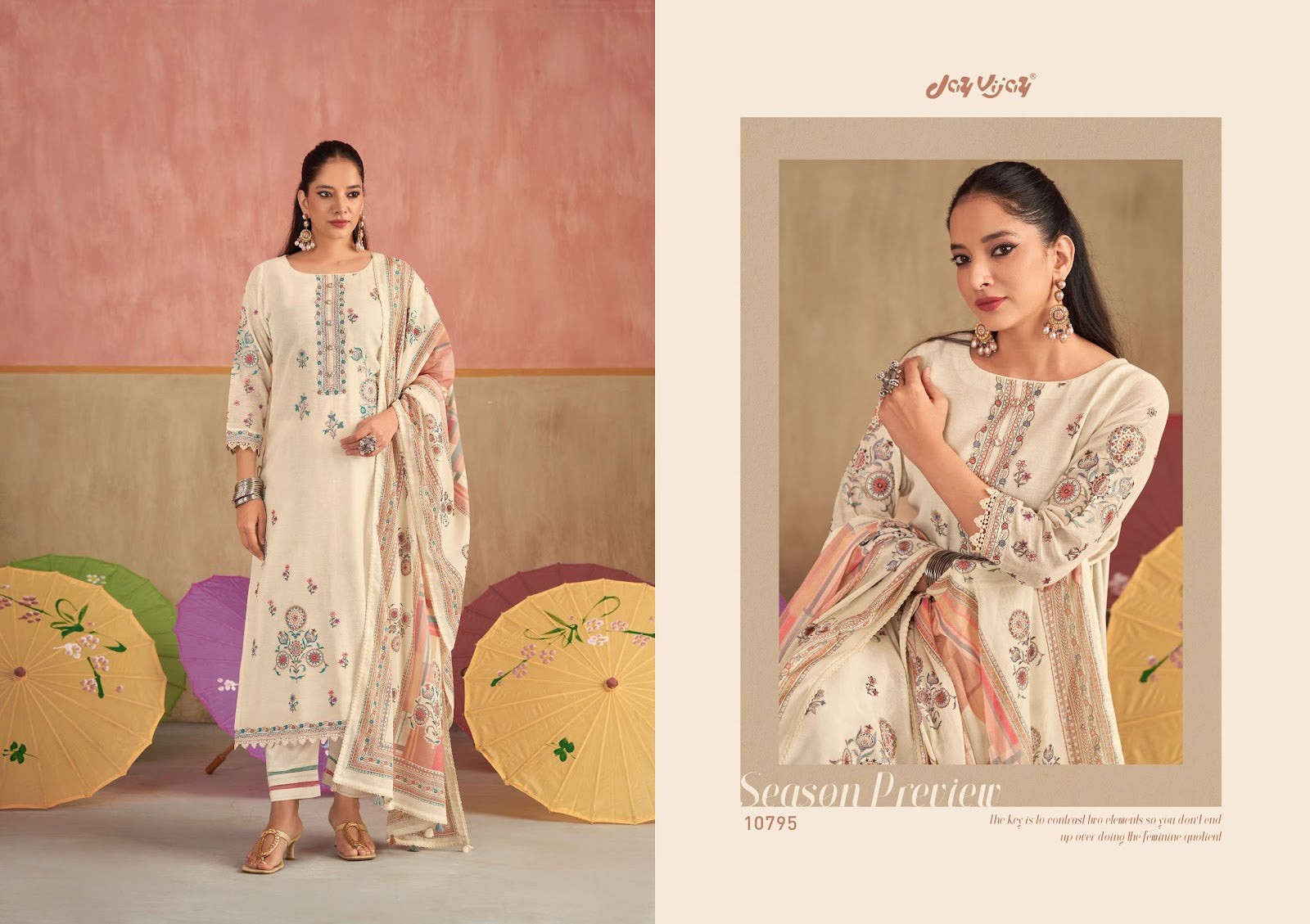 Dhoop Ka Chaata Jay Vijay Lilen Pant Style Suits Wholesale Price