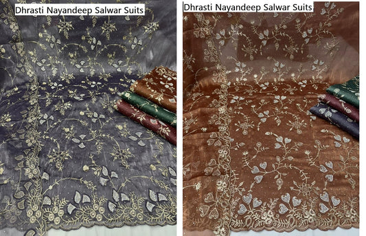 Dhrasti Nayandeep Burberry Salwar Suits Exporter Gujarat
