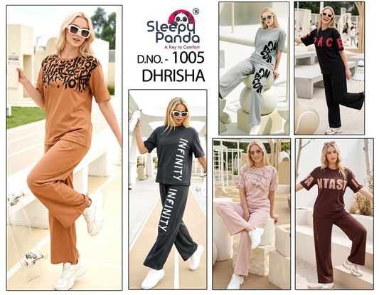Dhrisha 1005 Sleepy Panda Waffle Co Ord Set Supplier Ahmedabad