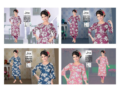 Dhriti 191125 Jnx Straight Cut Kurtis Exporter Gujarat