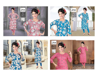 Dhriti 191125 Jnx Straight Cut Kurtis Exporter Gujarat