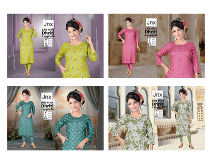 Dhriti 191125 Jnx Straight Cut Kurtis Exporter Gujarat