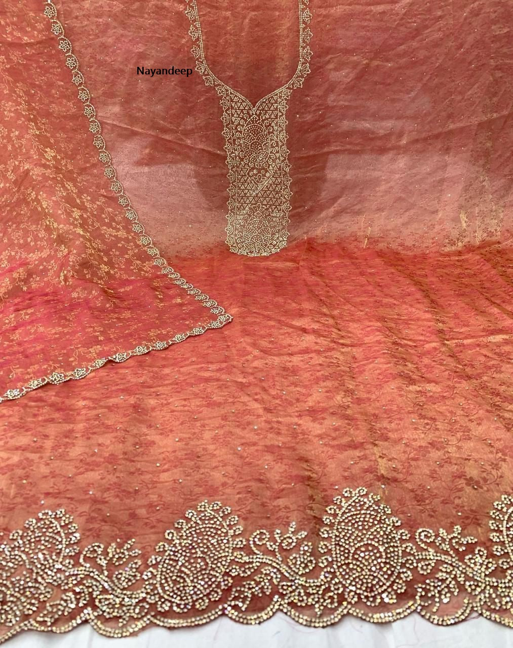 Dhriti Nayandeep Jacquard Salwar Suits Exporter India
