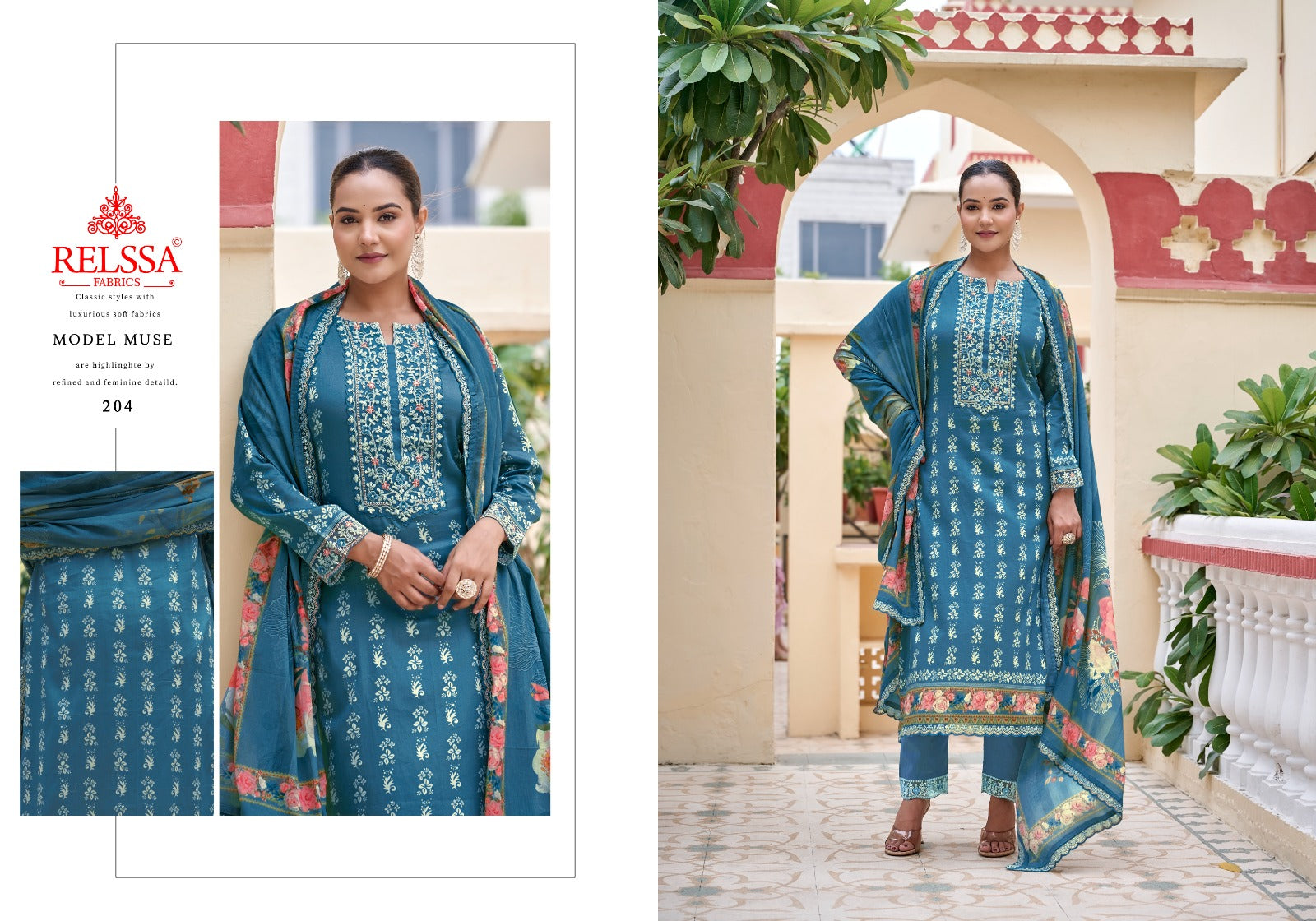 Dhrshna 2 Relssa Fabrics Pant Style Suits Manufacturer