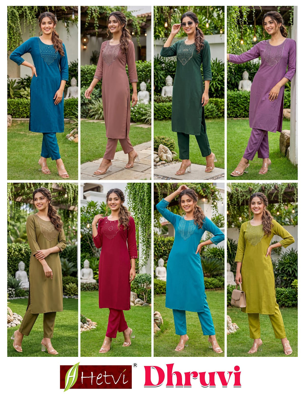Dhruvi Hetvi Reyon Knee Length Kurtis Exporter India
