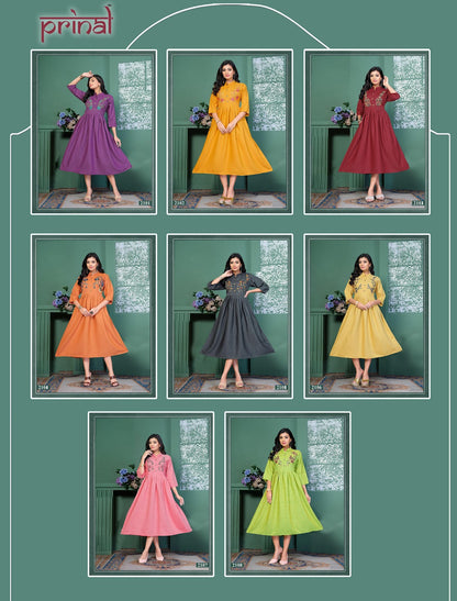 Dhruvika Prinal Liquid Anarkali Kurtis