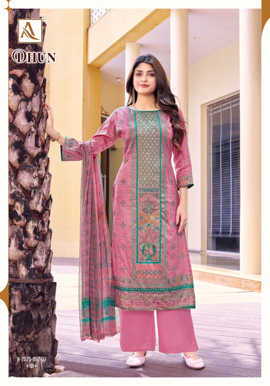 Dhun Alok Zam Karachi Salwar Suits Wholesale