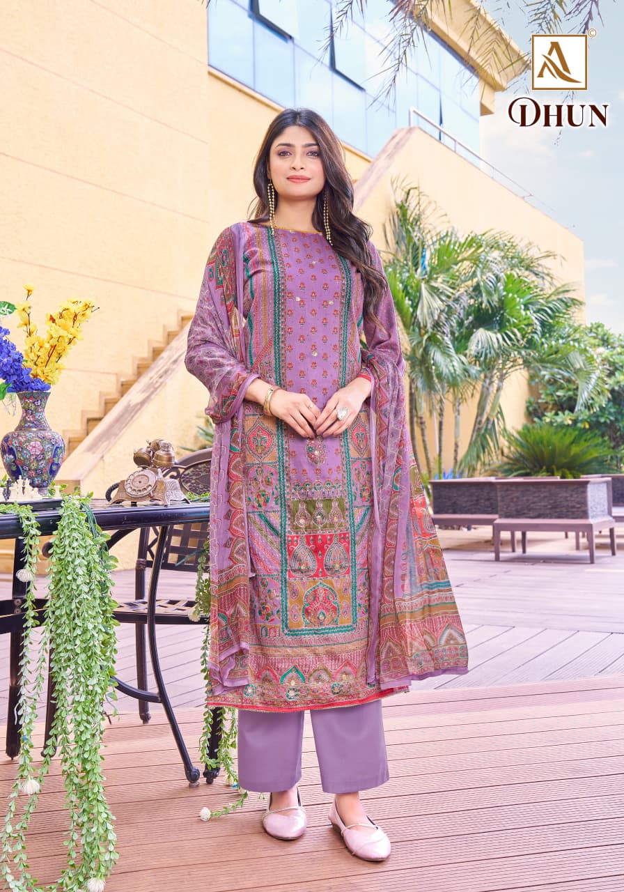 Dhun Alok Zam Karachi Salwar Suits Wholesale