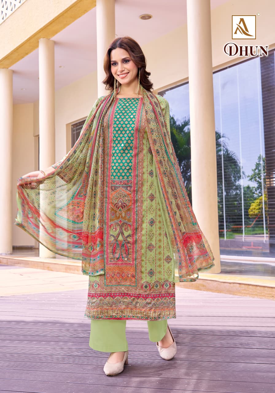 Dhun Alok Zam Karachi Salwar Suits Wholesale