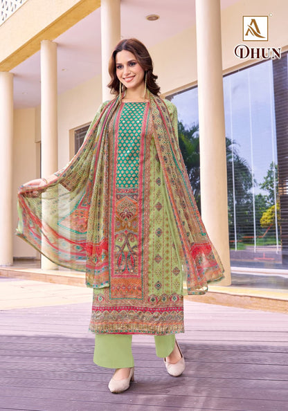 Dhun Alok Zam Karachi Salwar Suits Wholesale
